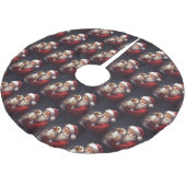 ジャックラッセルサンタクロースフェスティバルクリスマス ブラッシュドポリエステルツリースカート (アングル)