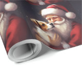 ジャックラッセルサンタクロースフェスティバルクリスマス ラッピングペーパー (ロールコーナー)