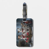 ジャックラッセルスワイスリーのクリスマスデコール ラゲッジタグ (裏面縦)