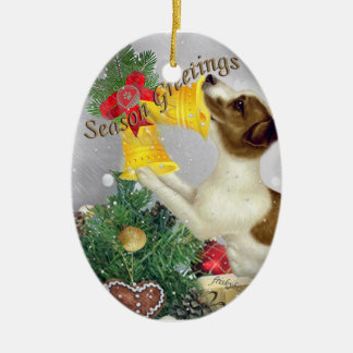 ジャックラッセルタイムトゥ遊オーナメント セラミックオーナメント