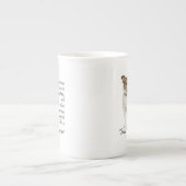 ジャックラッセルテリアのお母さんのマグ ボーンチャイナマグカップ (正面)