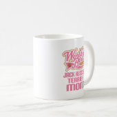 ジャックラッセルテリアのお母さん犬の品種ギフト コーヒーマグカップ (正面右)