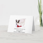 ジャックラッセルテリアのクリスマスカード シーズンカード (裏面)