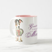 ジャックラッセルテリアのハートのお母さん ツートーンマグカップ (正面左)