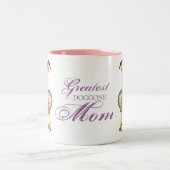 ジャックラッセルテリアのハートのお母さん ツートーンマグカップ (中央)