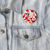 ジャックラッセルテリアのバレンタインボタン 缶バッジ (インサイチュ)