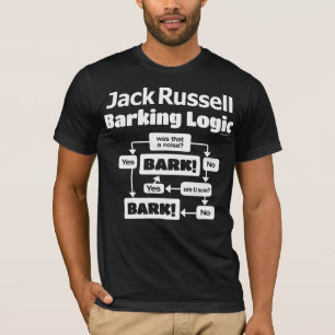 ジャックラッセルテリアの吠える論理 Tシャツ