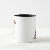 ジャックラッセルテリアの子犬(3か月古い) マグカップ (中央)