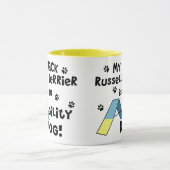 ジャックラッセルテリアの敏捷犬 マグカップ (中央)