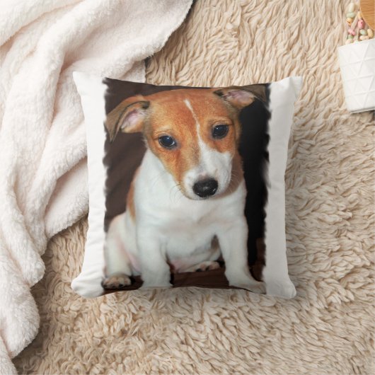 ジャックラッセルテリアの枕 クッション (ブランケット)
