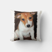 ジャックラッセルテリアの枕 クッション (正面)