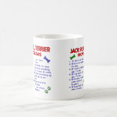ジャックラッセルテリアの特性の法律2 コーヒーマグカップ (中央)