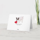 ジャックラッセルテリアバレンタインカードウッド シーズンカード (裏面)