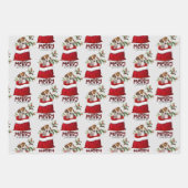 ジャックラッセルテリアパピーインホリデー抱き枕 ラッピングペーパーシート (正面2)