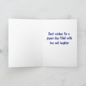 ジャックラッセルテリアパピードッグ誕生日カード カード (内部)