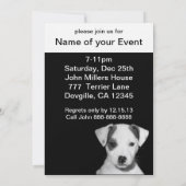 ジャックラッセルテリアパピー 招待状 (裏面)