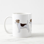 ジャックラッセルテリアベーシックイラストレーション コーヒーマグカップ (左)