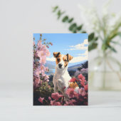 ジャックラッセルテリアーズフローラヘブン ポストカード (スタンド正面)
