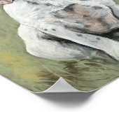 ジャックラッセルテリアードッグアートプリント ポスター (角)