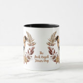 ジャックラッセルテリアードッグオータムリース マグカップ (中央)