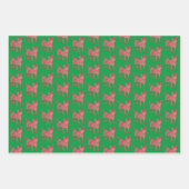 ジャックラッセルテリアードッグシルエットGMerry Oofmas ラッピングペーパーシート (正面3)