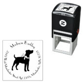 ジャックラッセルテリアードッグパピー セルフインキングスタンプ (インサイチュ)