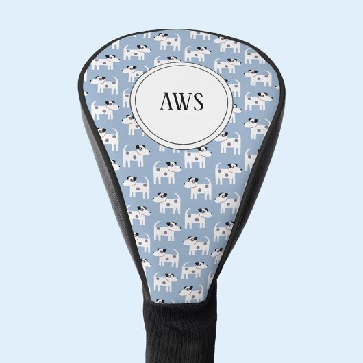 ジャックラッセルテリアードッグモノグラム ゴルフヘッドカバー