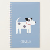 ジャックラッセルテリアードッグ名前をカスタムする プランナー手帳 (正面)