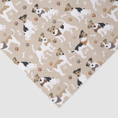 ジャックラッセルテリアーリーポーズアンドボーンズティッシュペーパー 薄葉紙 (詳細)