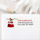 ジャックラッセルテリアーPUP抱き枕差出人住所 ラベル (インサイチュ)