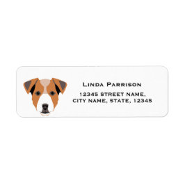 ジャックラッセルテリア差出人住所ラベル ラベル