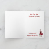 ジャックラッセルテリア本当にかわいいバレンタインデザイン シーズンカード (内部)