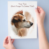 ジャックラッセルテリア犬 チラシ (手)