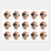 ジャックラッセルテリア犬 ラッピングペーパーシート (正面)