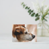 ジャックラッセルテリア犬 名刺 (スタンド正面)