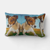 ジャックラッセルテリア ランバークッション (裏面)