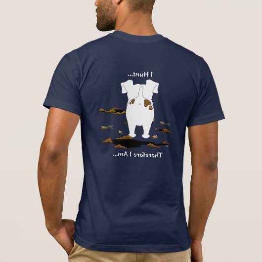 ジャックラッセルテリア-私は捜します… Tシャツ (裏面)