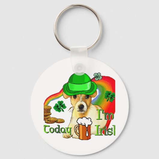 ジャックラッセルテリアSt patricks キーホルダー (正面)