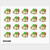 ジャックラッセルテリアSt patricks スクエアシール (シート)