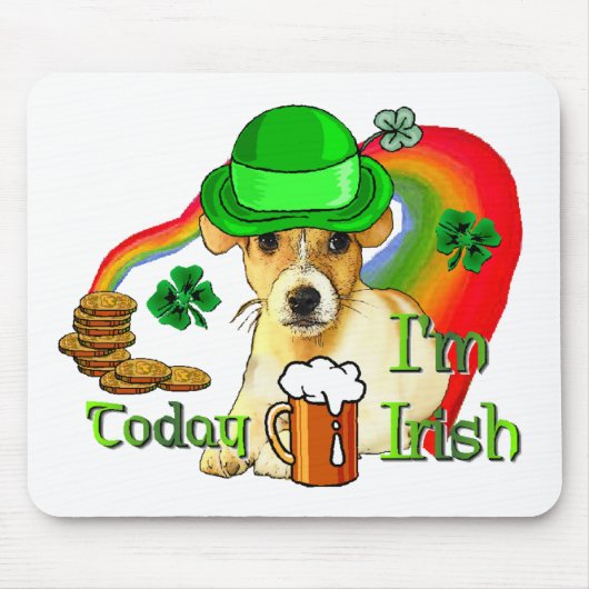 ジャックラッセルテリアSt patricks マウスパッド (正面)