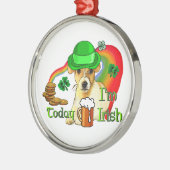 ジャックラッセルテリアSt patricks メタルオーナメント (左)