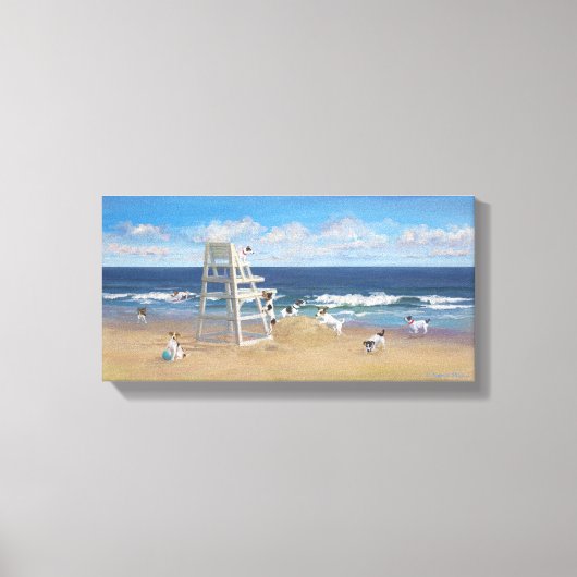 ジャックラッセルテール キャンバスプリント (正面)