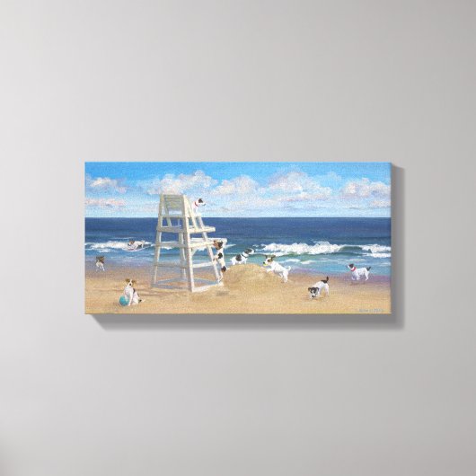 ジャックラッセルテール#1 キャンバスプリント (正面)