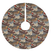 ジャックラッセルドッグクリスマスフェスティバル ブラッシュドポリエステルツリースカート (正面)