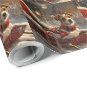 ジャックラッセルドッグクリスマスフェスティバル ラッピングペーパー (ロールコーナー)