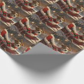 ジャックラッセルドッグクリスマスフェスティバル ラッピングペーパー (角)