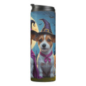 ジャックラッセルドッグスパンプキンハロウィンおもしろい タンブラー (回転右)