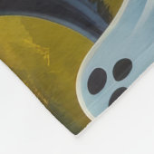 ジャックラッセルドッグスパンプキンハロウィンおもしろい フリースブランケット (角)