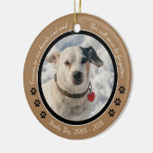 ジャックラッセルドッグペット記念オーナメントクリスマス セラミックオーナメント (左)