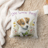 ジャックラッセルドッグママフローラ クッション (ブランケット)